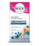 Восковые полоски для депиляции, Veet (Вит) №12 для чувствительной кожи технология Изи-Гельвокс