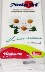 Платочки бумажные Nata M 10 шт.